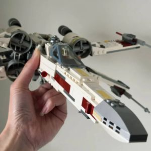 Space Wars X-Wing Construction Playset Battle Plane Building Blocks Model for Star Wars Fans and Building Block Lovers