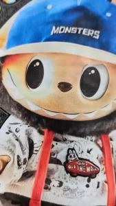 Kaos anak labubu laki laki perempuan umur 1 - 8 tahun baju anak kartun model baru murah hitam misti