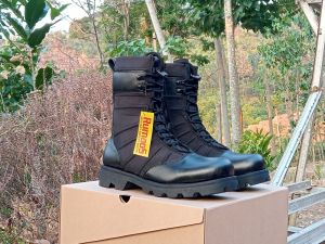 Rumaos ninja sol radial Sepatu PDL militer boots waterproof kulit