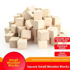 JIMUWU | Pine Wood Small Squares for Miniature House