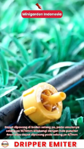 DRIPPER EMMITER irigasi tetes drip fertigasi 2l/h 4l/h 8l/h emiter pcj