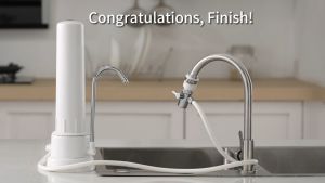 Water Purifier Filter Tabletop Ceramic Ultrafiltration Kitchen 2-Stages Removing Filter Faucet Tap Water Filter