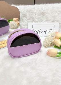 Personalized Half Moon Make up Organizer Pouch