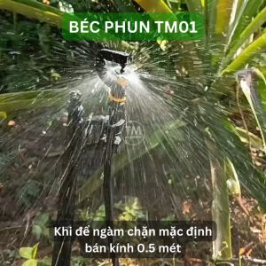 Béc phun mưa cục bộ tưới gốc TM01 hàng tốt giá rẻ thích hợp tưới cây ăn trái (kèm đuôi gắn béc)