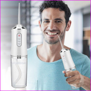 Portable Smart Electric Water Flosser Cordless for Teeth 3 Modes 4 Jet Tips Cleaning and Flossing Water Dental Portable Floss Irrigator Oral Water Flossed Rechargeable Tonsil Stone Travel Adults