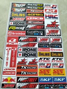 Stiker Racing | Stiker Motor Sport | Stiker Anti Air | Stiker 1 Lembar | Stiker Pack