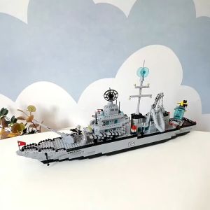 LEGO Tàu Chiến - Tàu Dài 80cm - Bộ Đồ Chơi Xếp Hình Tàu Hải Quân Hơn 1442 Mảnh Ghép - Siêu Chiến Hạm Xe Tăng Máy Bay