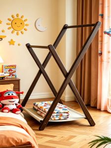 ZHUSHANXIA | Wooden Foldable Clothing Rack