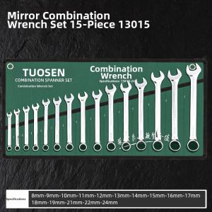 GUANGMANZHI | Hardware Tool Dual-Use Open-end Wrench Set 15 pieces