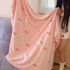 Kiss Dear | Milk Velvet Cartoon Child Sofa Blanket Coral Fleece Summer AC