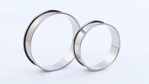 BMPEIC Stainless Steel Double Rolled Baking Circle Tart Ring Fruit Pie Cake Cookie Molds 10cm 8cm For Kitchen Biscuit Pastry