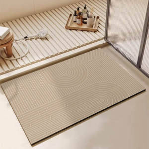 Bathroom Carpet Toilet Foot Mats Absorbent Bathroom Mat Diatom Mud Floor Mat Non-Slip Bath Rug Toilet Doormat Quick Drying Rugs