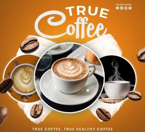 True coffee powder drink mix