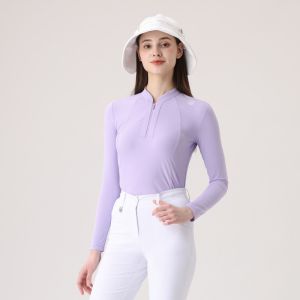 Azureway Golf Womens Long Sleeve T-Shirt Summer New Fashion Sun Protection Korean Style Ice Sensation Sportswear