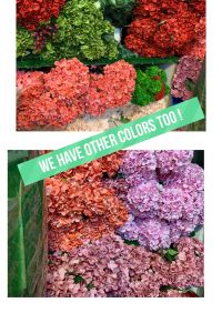 HYDRANGEA FLOWERS! Beautiful! FABRIC flowers .
