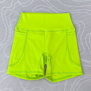 Women High Waist Yoga Shorts Women Gym Push Ups Hip Lift Pants Pocket Breathable Fitness Running Cycling Sports Shorts Women