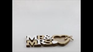 Vintage Mr & Mrs Wooden Letters: The Perfect Wedding Stand Sign Decor