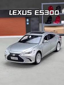 MAKEDA | 1:24 Scale ES300H LX600 Car Model Toy Doors Opened Shock Absorption Sports Cars Models Wheel Steering Toys for Kids Edutainment