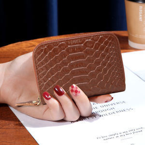 SIFULUN | Croc Leather Card Wallet For Women With RFID Protection