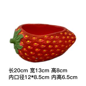 Creative Ceramic Cement Flower Pots Indoor Living Room Large Small Size Succulent Plants Flower Desktop Simple Strawberry Gardening