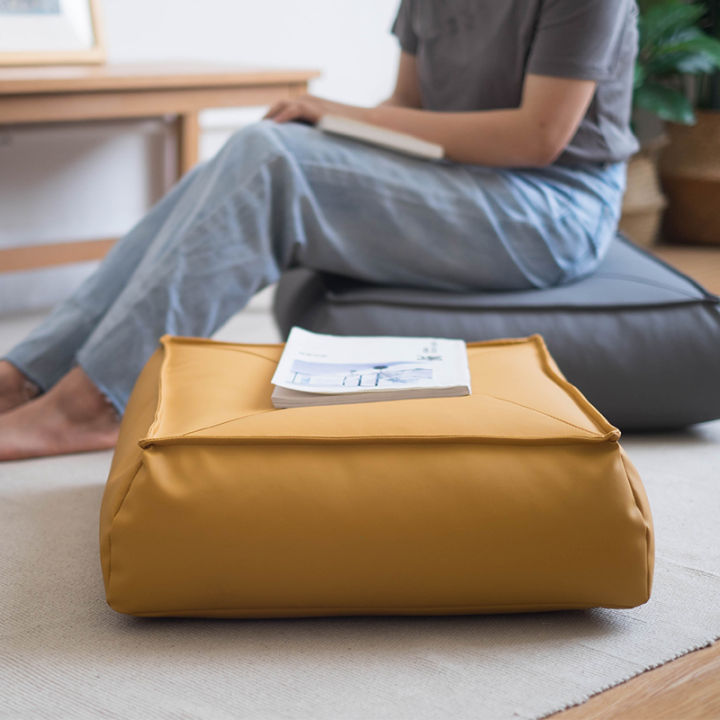 Japanese Style Futon Leather Floor Cushion Lazy Cushion Tatami Cushion