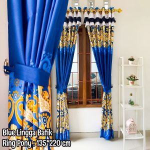 Gorden Rumbai Poni Pintu Dan Jendela Smokring 12 Ukuran 135x220