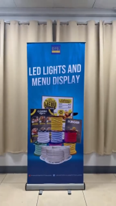 DPS Roll Up Banner Stand IRON 200cm X 80cm (6.56ft x 2.62ft) for Party Event and Tarpaulin Stand
