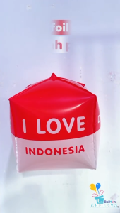 balon HUT RI kubus / balon merah putih / Balon Dirgahayu RI / 17 agustus