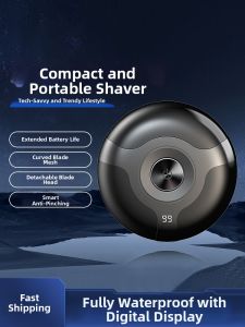 Electric Shaver MenS Charging Disc Blade Shaving Razor Double Blade Steel Magnetic Attraction Head Portable Shaver