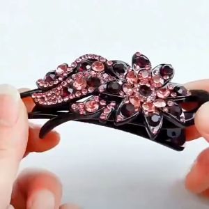 Kẹp Tóc Mỏ Vịt Đính Đá Sang Trọng Cho Người Trung Niên Quý Bà Người Lớn Tuổi