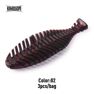 Kingdom Soft Worm Lure 3pcs/Bag 95mm 12.5g PVC Material VIBE Swimbait Fat Artificial T Tail Soft Shad Bait For Pike Bass Fishing