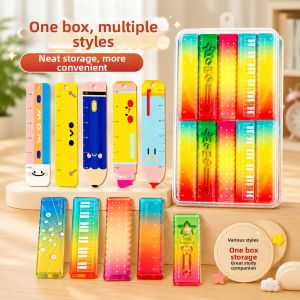 YUGUANG | Mini Multifunctional Ruler Set Transparent Flexible Measuring Tools for Primary and Middle School Students