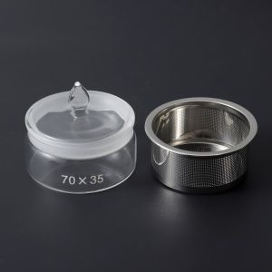Bể Chứa Dầu Bằng Lưới Thép Trong Suốt Để Sửa Chữa Đồng Hồ 60x30/70x35mm Kèm Cốc Thủy Tinh Và Giỏ Vệ Sinh Phụ Kiện Dụng Cụ Sửa Đồng Hồ