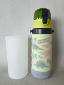 Dinosaur Pattern Silicone Cup Holder 480ml Skater Thermal Cup Sleeve Anti-wear Cup Mat Protection Pad for Children Indoor Outdoor Use