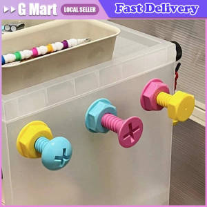 3pcs New In Screw Self-adhesive Hook Cute Cartoon Sticky Hook for Wall Door Non Punching Hooks for Bag Storage Organizer