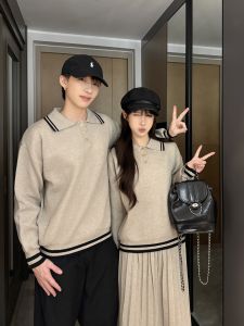 XILANDUO | Casual Couple Autumn Winter Design Loose Long Thick Sweater Set