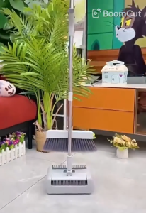 4-In-1 Foldable Rotatable Broom Penyapu Dan Penyodok Floor Broom Dustpan Set 便携折叠扫把