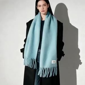 Warm Simple Solid Scarf for Women