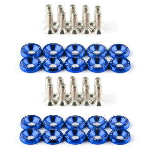 20 Cái Ốc Vít Lục Giác M6 Phổ Thông Cho Ô Tô Vòng Đệm Chắn Bùn Ốc Vít Lõm Động Cơ JDM Nhôm Độ Chế Cho Honda