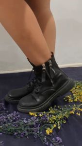 Sepatu Boots Flats Wanita Kulit Premium 237 Sepatukoleksi