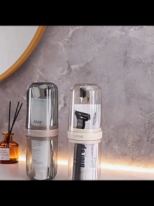 Portable Transparent Toothbrush Storage Cup | Toothbrush Toothpaste Case Holder Mouthwash Cup Kotak Simpanan Berus 牙刷漱口杯
