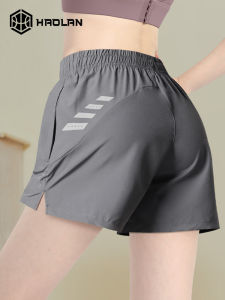 Womens Sport Shorts Summer Thin Large Size Quick Dry Running Fitness Ice Silk Three-quarter Length Badminton Uniform New 2025