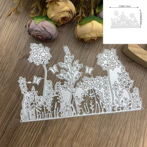 1pc Dandelion Flower/Leaf Background Metal Cutting Dies Stencils for DIY Scrapbooking Decorative Photo Album Decor Card Making