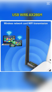 Usb Wifi6 AX286M có râu tốc độ wifi cao cho PC máy tính để bàn