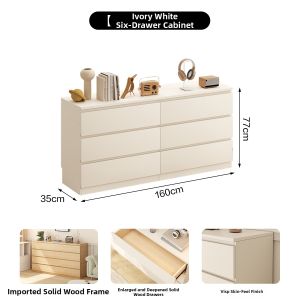 SAMEDREAM | Malm Style Solid Wood Storage Chest