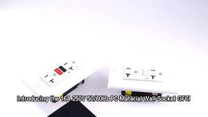 COD 2-Gang GFCI Duplex Safety Outlet Wall Outlet 20A 250v Universal Outlet With Ground