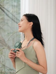 KAISER พัดลมพกพา: พัดลมมือถือ พัดลม พกพา ชาร์จ พัดลมแบบแขวนคอกีฬากลางแจ้ง พัดลมพกพาขนาดเล็ก (USB)