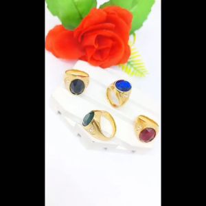CINCIN COWO CB01 TITANIUM - PERMATA WARNA FASHION ANTI KARAT DAN ANTI LUNTUR (COD)