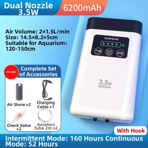 Sunsun | Outdoor Fishing Oxygen Pump Quiet Operation AC/DC USB Charging