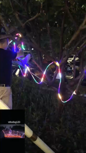 Colorful flashing led light strip outdoor waterproof sign neon color changing running water 220v colorful flashing light strip marquee strip